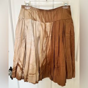 Rare! 2003 Collection PRADA Watermark Crush-pleated Silk Skirt Size 38